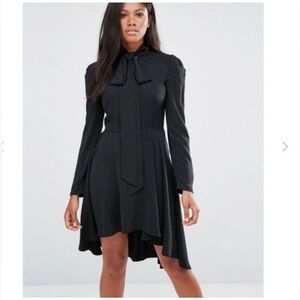 Amy Lynn Black High Low Long Sleeve Dress Women’s Size S